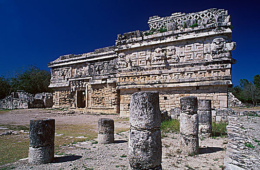 女修道院,玛雅,遗址,奇琴伊察,尤卡坦半岛,墨西哥,北美