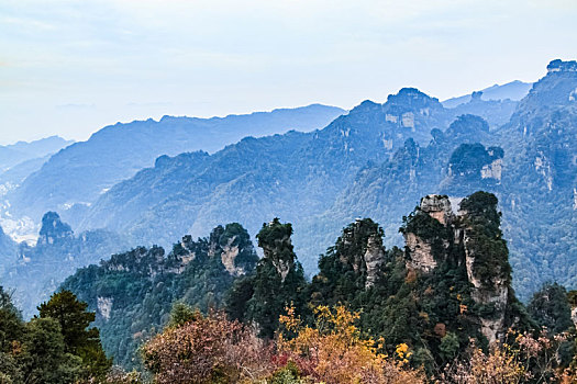 湖南省张家界市武陵源黄石寨景区自然景观