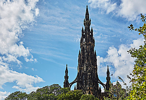 苏格兰,纪念建筑,树