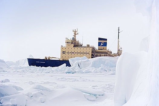 破冰船,浮冰,南极