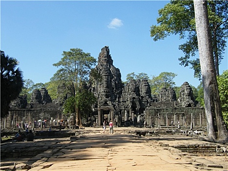 柬埔寨,吴哥,巴戎寺
