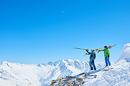 父子,滑雪,假日,悉特图克斯,奥地利