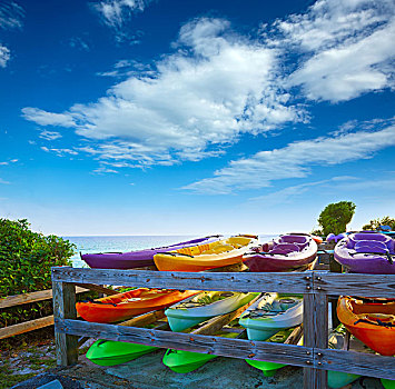 佛罗里达礁岛群,皮划艇,巴伊亚,本田,州立公园,美国
