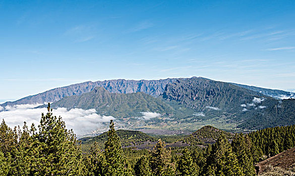 风景,火山口,国家公园,帕尔玛,加纳利群岛,西班牙,欧洲