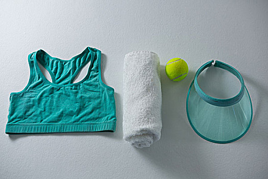 运动,餐巾,网球,遮阳帽,白色背景,背景
