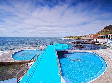 游泳池,圣马利亚,岛屿,亚速尔群岛,葡萄牙,欧洲