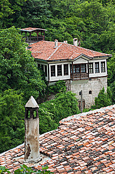 保加利亚,南方,山,梅尔尼克,房子