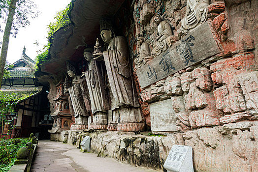 中国,重庆,大足石刻