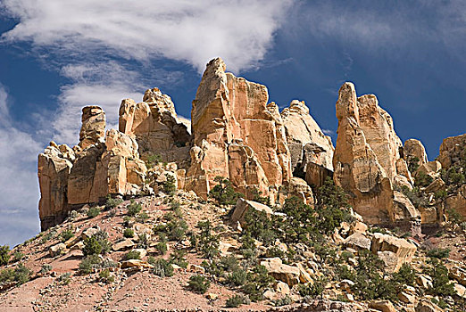 犹他,美国,砂岩,悬崖,大阶梯-埃斯卡兰特国家保护区