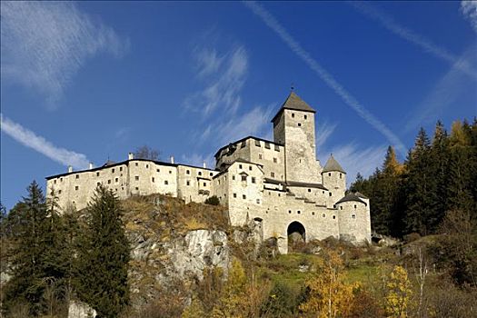 城堡,山谷,南蒂罗尔,意大利