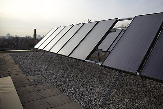 太阳能电池板,房顶,多伦多,安大略省,加拿大