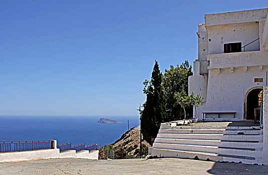 寺院,海湾,克里特岛,希腊,欧洲