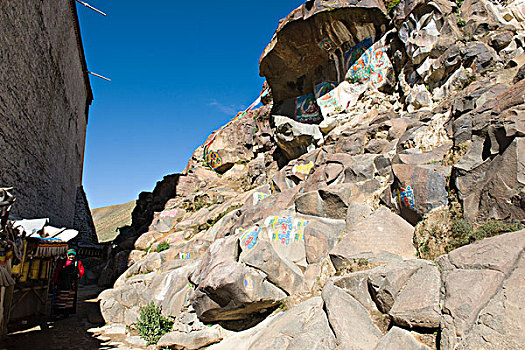 西藏日喀则札什伦布寺转山者