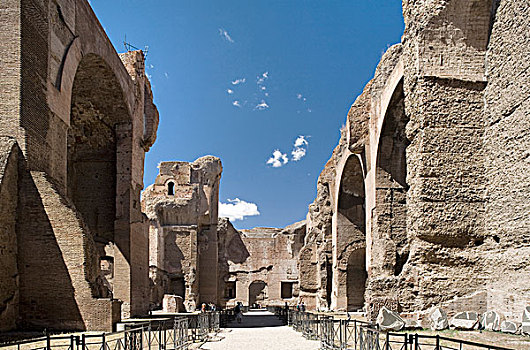 遗址,罗马浴室,罗马,建造,帝王,意大利
