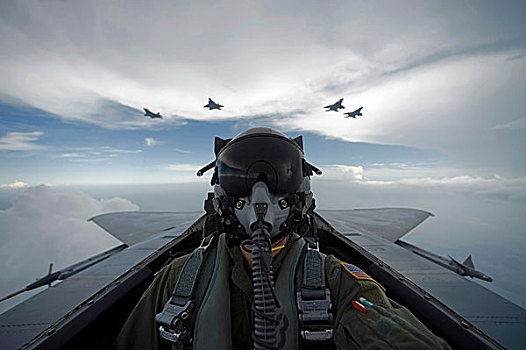 空军,飞行员,自拍,f-15战斗机,鹰,猛禽