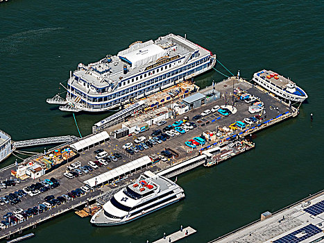 码头,汽船,旧金山,阿尔卡特拉斯岛,旧金山湾,区域,美国,加利福尼亚