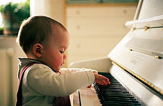 婴儿,演奏,钢琴