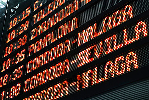 离开,西班牙铁路公司,车站,马德里,西班牙,欧洲