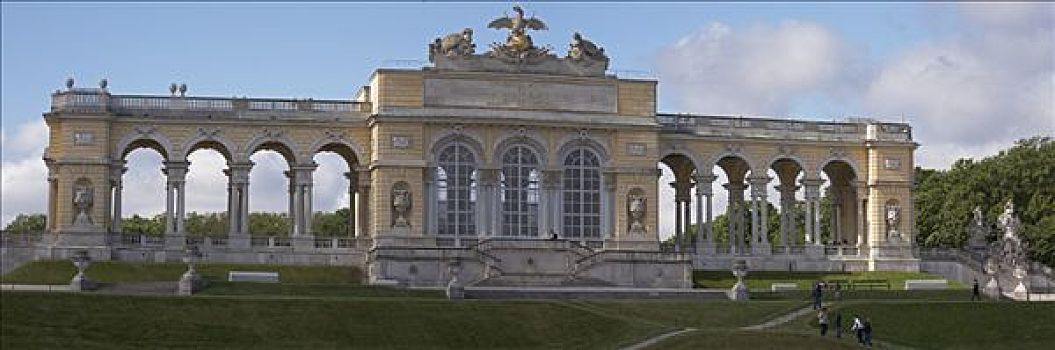 美泉宫,围挡,全景,照片,维也纳,奥地利,欧洲