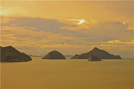 漂亮,热带海岛,海滩,风景