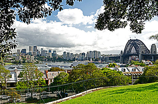澳大利亚,悉尼,天际线,海港大桥
