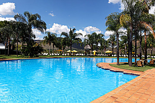 酒店,游泳池,太阳城,西北省,南非