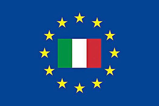 欧盟,标识,旗帜,意大利,星,防护,象征,图像,欧洲