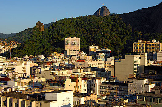 地区,里约热内卢,正面,耶稣山,里约热内卢州,巴西,南美
