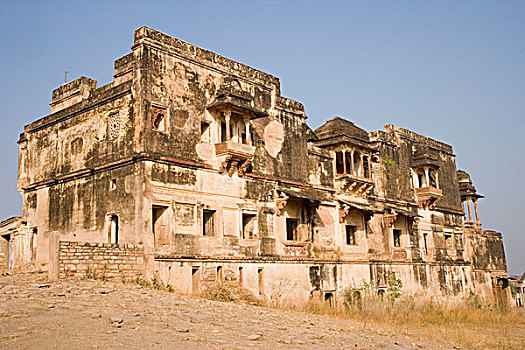 建筑,堡垒,瓜利尔,中央邦,印度