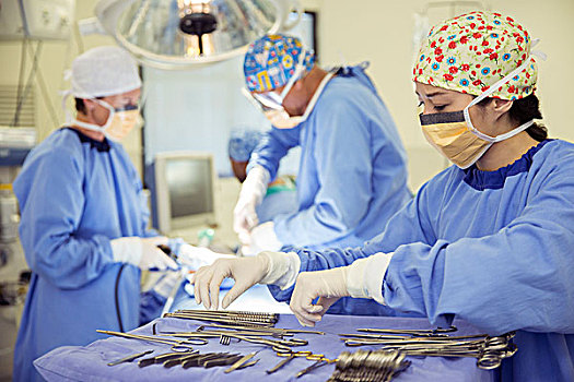 外科,托盘,手术刀,手术室