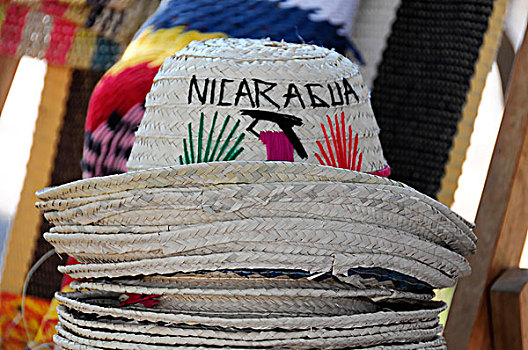 草帽,纪念品,尼加拉瓜,中美洲