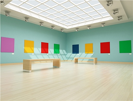 彩色,现代艺术,画廊