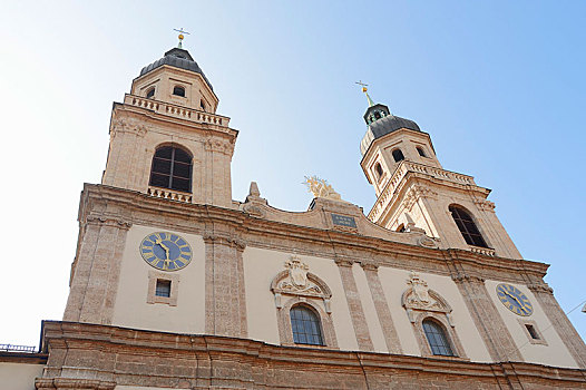 耶稣会,教堂,因斯布鲁克,提洛尔,奥地利,欧洲