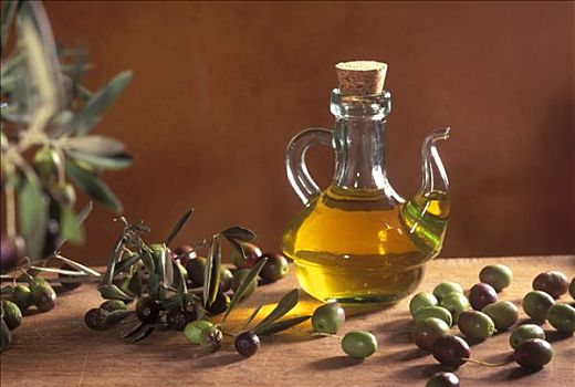 橄榄油,小,玻璃,玻璃瓶,橄榄