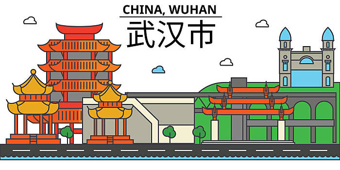 ,武汉,城市天际线,建筑,街道,剪影,风景,全景,地标建筑,公寓,设计