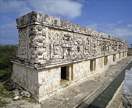 女修道院,宫殿,乌斯马尔,尤卡坦半岛,墨西哥,中美洲