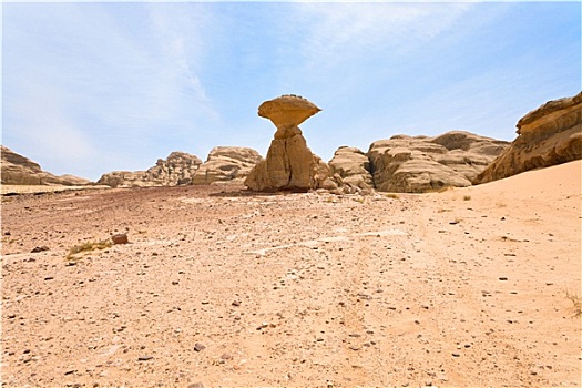蘑菇岩,瓦地伦,沙漠