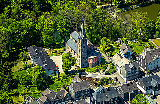 城镇,教堂,坏,北莱茵威斯特伐利亚,德国