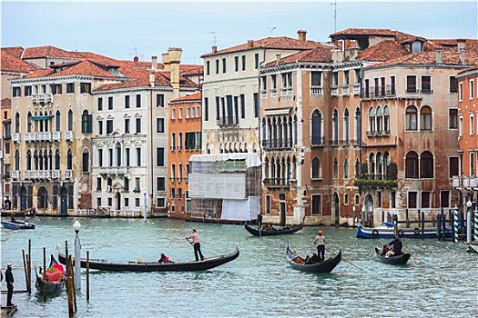 水,运河,小船,威尼斯