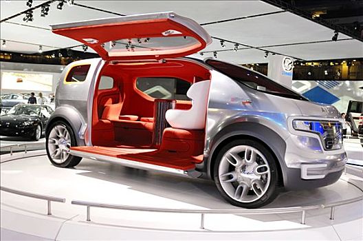 福特汽车,气流,未来,概念,汽车,开车,燃料,太阳能电池,多伦多,车展,2008年,加拿大