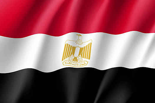 埃及,旗帜,国家,爱国,象征,彩色,插画,非洲,摆动,矢量