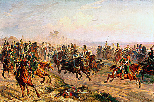 追逐,法国,马,骑兵,俄罗斯,八月,1812年