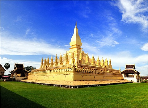 金色,寺院,万象,老挝