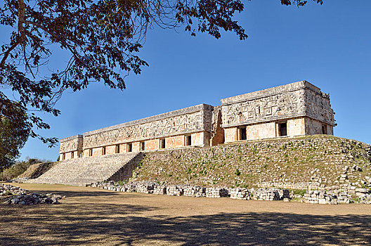 宫殿,玛雅,城市,乌斯马尔,尤卡坦半岛,墨西哥,中美洲