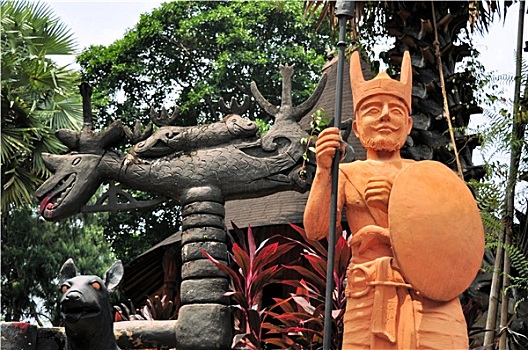 雕塑,东方,印度尼西亚