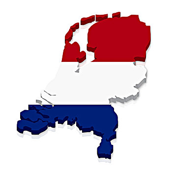 轮廓,旗帜,荷兰