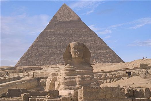 狮身人面像,金字塔,吉萨金字塔,埃及,非洲