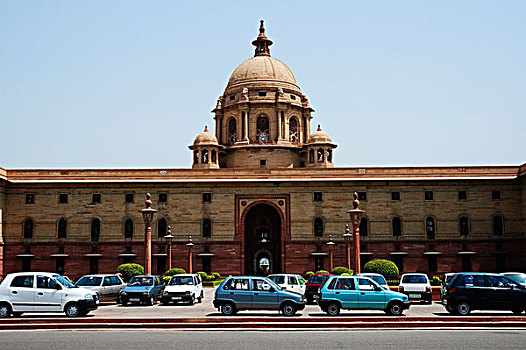 汽车,道路,新德里,印度