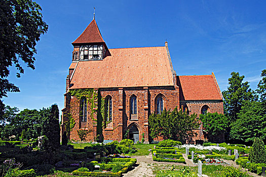 玛利恩教堂,教堂,历史,13世纪,世纪,市区,地区,梅克伦堡前波莫瑞州,德国,欧洲