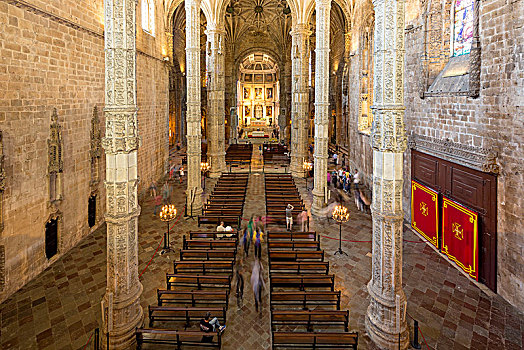 教堂中殿,世界遗产,里斯本,地区,葡萄牙,欧洲